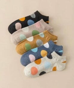 熱消波卡圓點休閒襪
